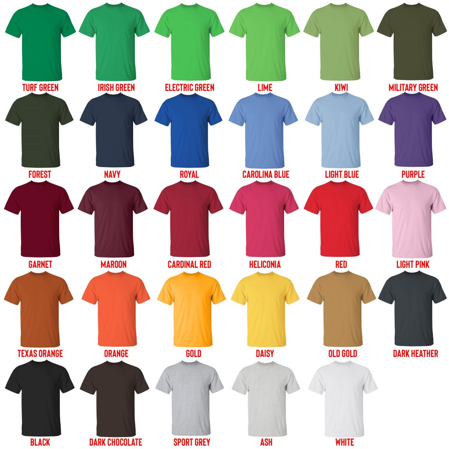 t shirt color chart - Goblin Slayer Store