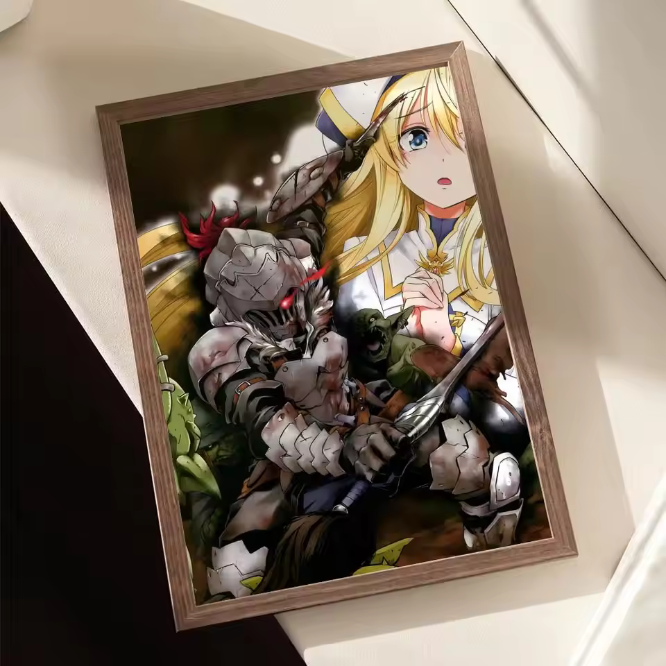 Goblin Slayer Crimson Eye Glow Wall Art