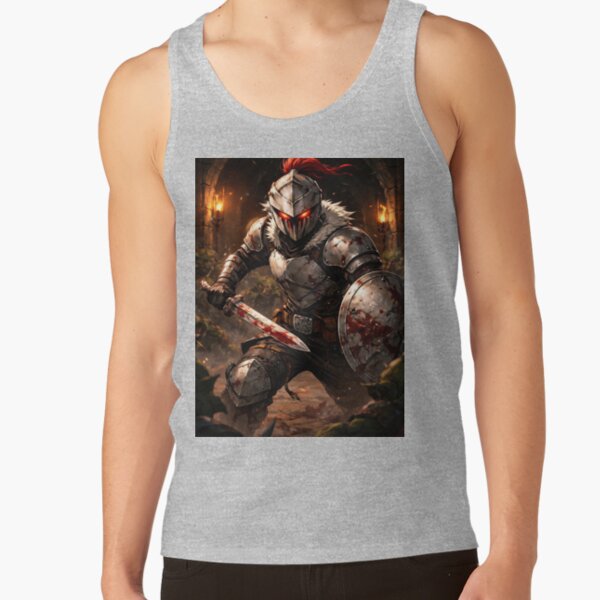 Goblin Slayer Short Sword And Shield Tank Top - Image 3