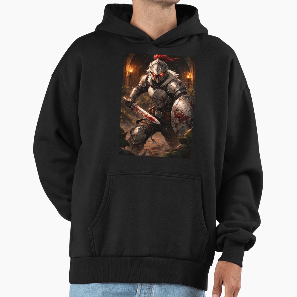 Goblin Slayer Short Sword And Shield Hoodie - Image 2