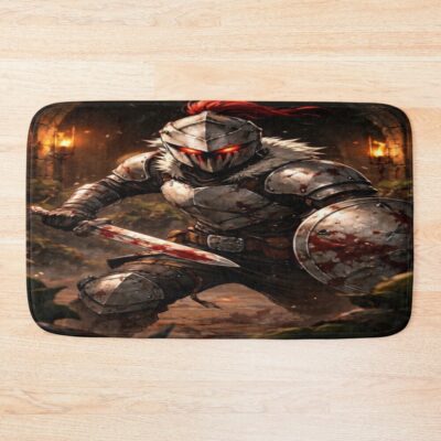 Goblin Slayer Short Sword And Shield Bath Mat