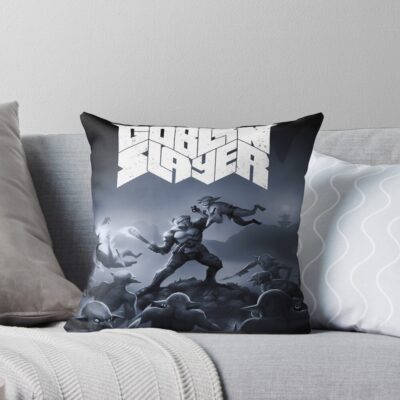 Goblin Slayer Doom Homage Throw Pillow